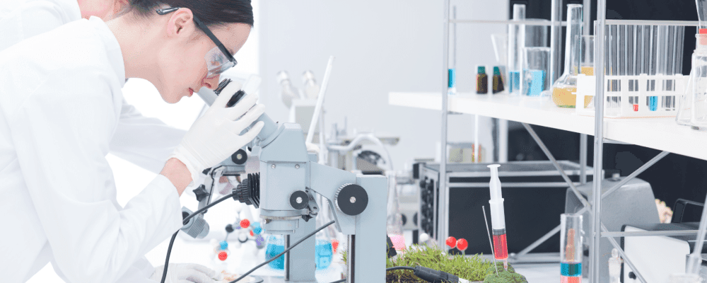 Auf diesem Bild ist eine Person zu sehen, die eine Ausbildung zum/r Physiklaboranten/in absolviert. Dieser Beruf ist sehr abwechslungsreich und interessant, da man hier viel mit verschiedenen physikalischen Geräten und Experimenten arbeitet.