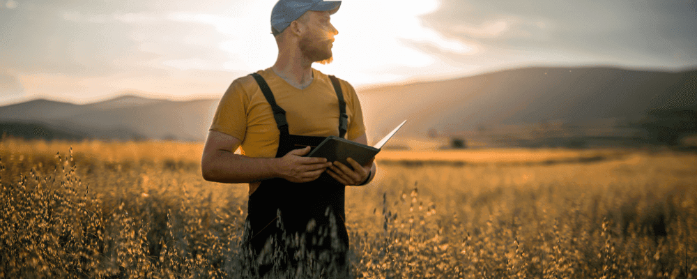 Auf diesem Bild ist eine Person zu sehen, die ein Duales Studium Agrartechnik absolviert. Die Agrartechnik ist ein Teilgebiet der Landwirtschaft und beschäftigt sich mit der Produktion von landwirtschaftlichen Erzeugnissen. Dazu gehören beispielsweise Getreide, Obst und Gemüse. Agrartechniker sorgen dafür, dass die Böden optimal genutzt werden und die Pflanzen richtig gepflegt werden. Sie planen auch den An- und Verkauf von landwirtschaftlichen Produkten sowie deren Transport.